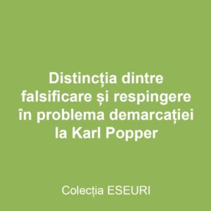 The distinction between falsification and refutation in the demarcation problem of Karl Popper