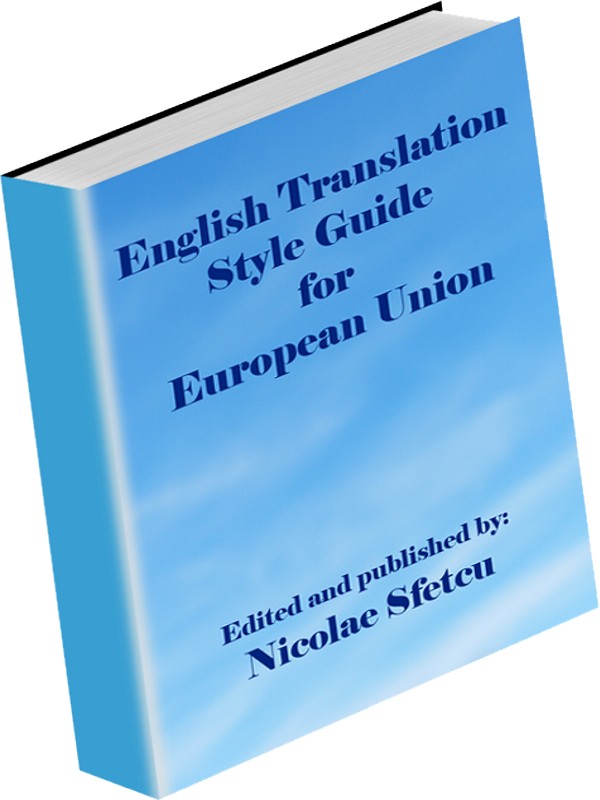 English Translation Style Guide for European Union