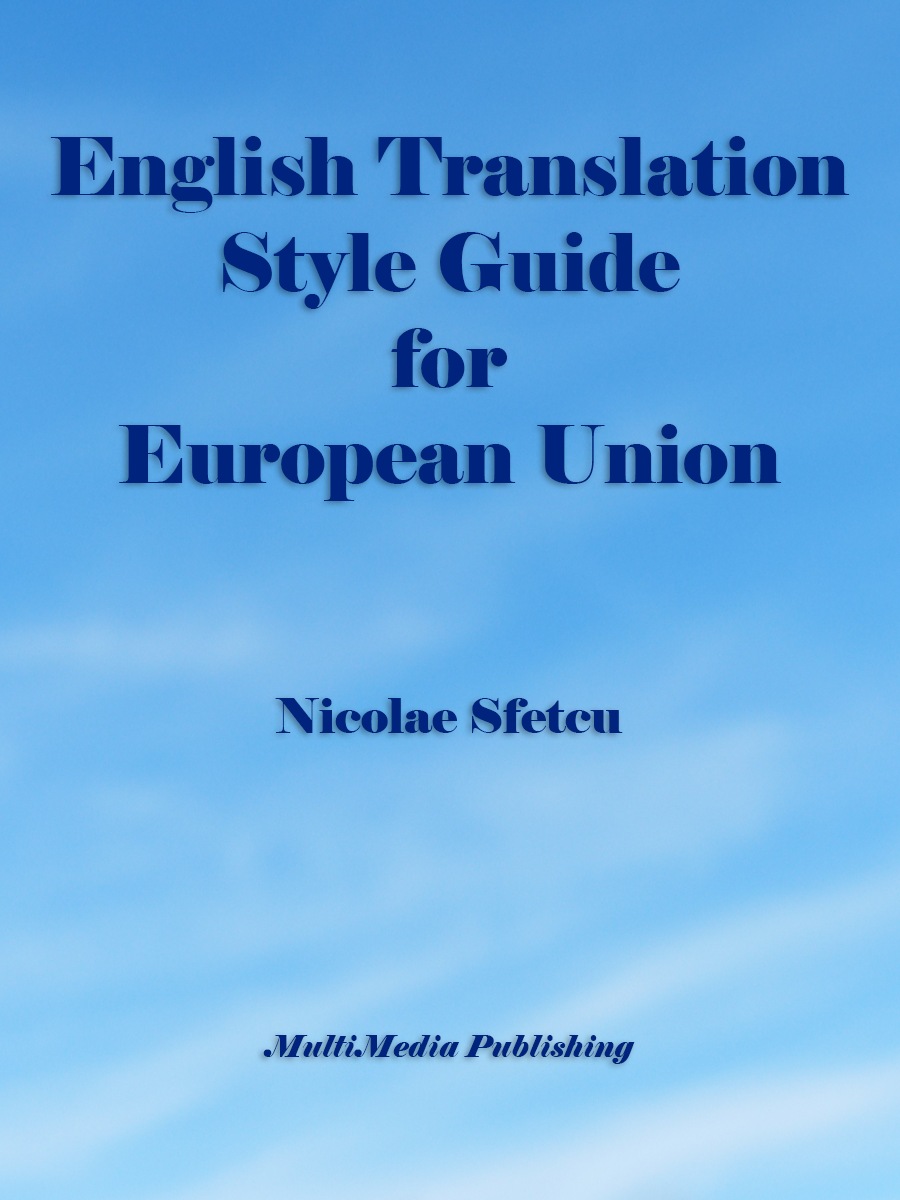 English Translation Style Guide for European Union